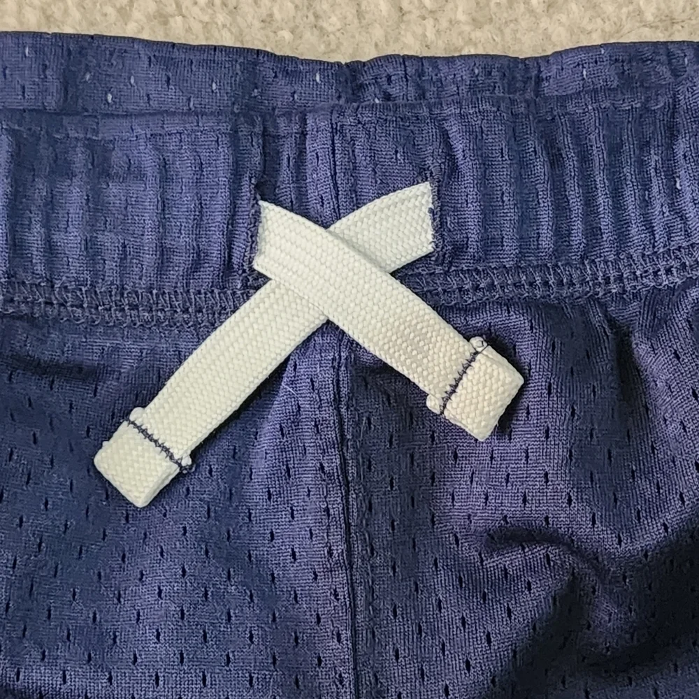 Carter's Navy Blue And White Stripe Mesh Shorts Size 7
